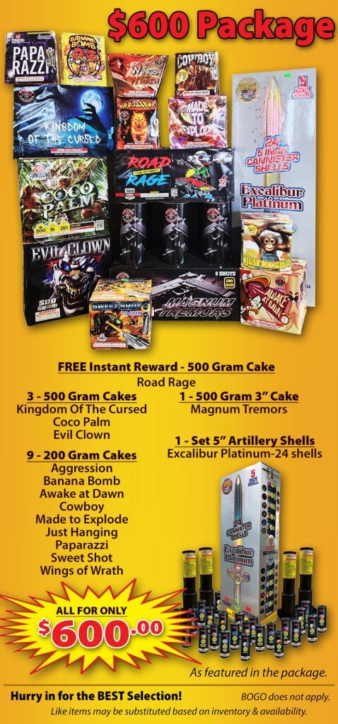 $600 package free instant reward-500 gram cake road rage